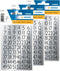 Herma 4134 Etiket met getallen 1-100 Zilver - 1 pakje met 4 velletjes