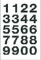 Herma 4136 Etiket met getallen 0-9 Transparant