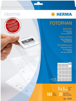 Herma Diahoesjes 5x5 100 Vel helder/mat 7699