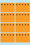 Herma Diepvriesetiketten 26x40mm Fluor-Oranje 48 stuks