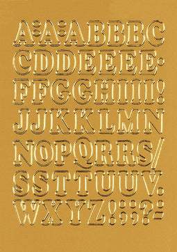HERMA - Etiket herma 4183 12mm letters a-z goudfolie 50 stuks