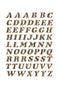 HERMA - Etiket herma 4192 8mm letters a-z goudfolie 61 stuks