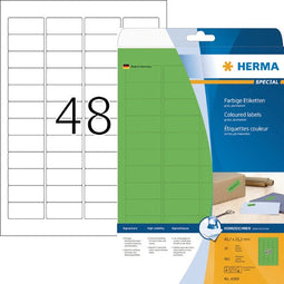 HERMA - Etiket 4369 45.7x21.2mm verwijderbaar groen 960 etiketten | 32 stuks