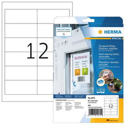 HERMA - Etiket herma 4574 97x42.3mm folie wit 240st