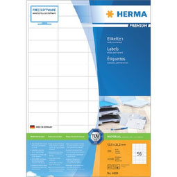 HERMA - Etiket herma 4609 52.5x21.2mm prem wit 11200 stuks