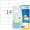 HERMA - Etiket herma 4674 105x42.3mm premium wit 1400 stuks