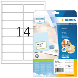 HERMA - Etiket herma 8635 99.1x38.1mm premium wit 140 stuks