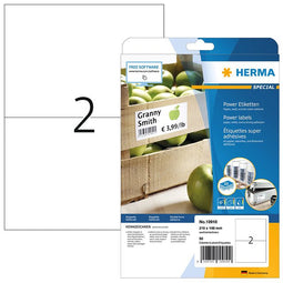 HERMA - Etiket herma power 10910 210x148mm wit 50 stuks