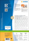 HERMA Etiketten wit 64.6x33.8 Premium A4 2400 st.