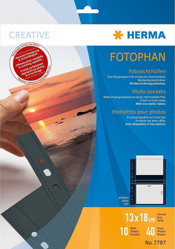 Herma fotophan 13x18 cm zwart