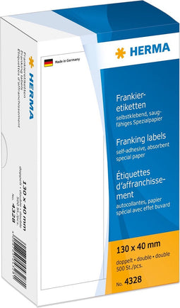 HERMA Frankieretiketten doppelt 130x40 mm 500 St.