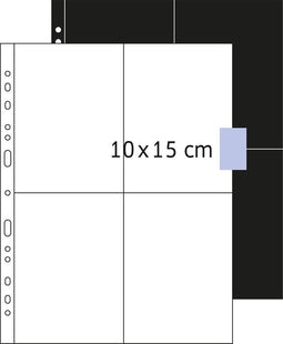 Herma insteekmappen Fotophan transparent photo pockets 10x15 cm portrait white 250 pcs.