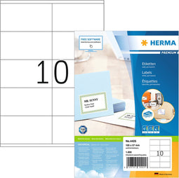 Herma Labels white 105x57 SuperPrint 1000 pcs.