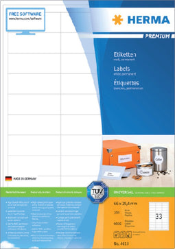 Herma Labels white 66x25,4 SuperPrint 6600 pcs.