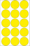 Herma multif. etik. geel rond 32 32 vel 111x170 480 stuks 2271