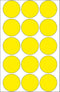 Herma multif. etik. geel rond 32 32 vel 111x170 480 stuks 2271