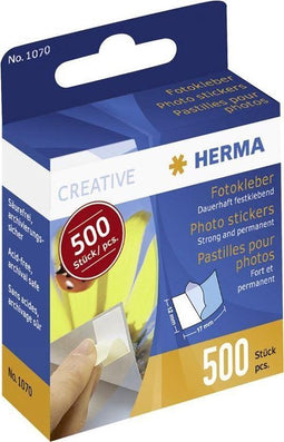 Herma Plakmiddelen fotostickers 500 stuks in kartonnen dispenser
