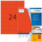 Herma printeretiketten Labels red 70x37 SuperPrint 2400 pcs.