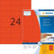 Herma printeretiketten Labels red 70x37 SuperPrint 2400 pcs.