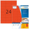 Herma printeretiketten Labels red 70x37 SuperPrint 2400 pcs.