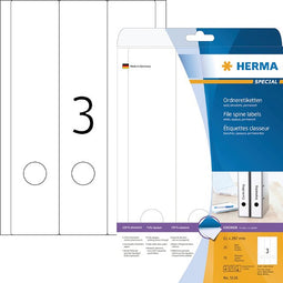 HERMA - Rugetiket herma 5135 breed/ lang 61x297mm zelfklevend wit