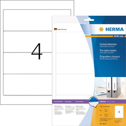 HERMA - Rugetiket herma 8621 breed 61x192mm zelfklevend wit
