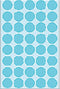 HERMA Universele etiketten 2253 blauw Ø19 mm 1280 St.