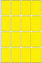 HERMA Vielzwecketiketten geel 25x40 mm Papier mat 512 St.