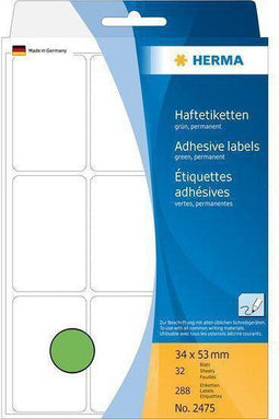HERMA Vielzwecketiketten groen 34x53 mm Papier mat 288 St.
