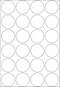 HERMA Vielzwecketiketten wit 25 mm rond Papier 768 St.