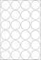 HERMA Vielzwecketiketten wit 25 mm rond Papier 768 St.