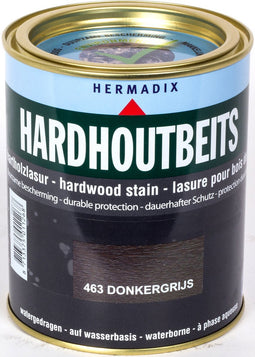 Hermadix Hardhout Beits - 0,75 liter - 463 Donkergrijs