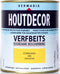Hermadix Houtdecor Verfbeits Dekkend - 0,75 liter - 608 Zonnegeel