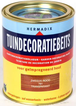 Hermadix Tuindecoratiebeits 761 Zweeds Rood - 0.75 l
