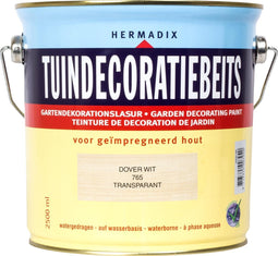 Hermadix Tuindecoratiebeits 765 Dover Wit - 2.5 l
