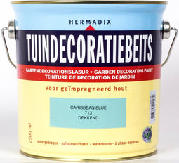 Hermadix Tuindecoratiebeits dekkend 713 Caribbean Blue - 2,5 l