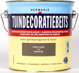 Hermadix Tuindecoratiebeits dekkend 715 Pure Taupe - 2,5 l