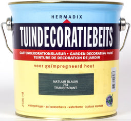 Hermadix Tuindecoratiebeits Transparant 764 Natuur Blauw - 2.5 l