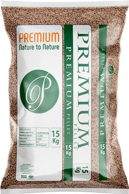 HERMANN PELLET MEISTER - Pellets Voor Pelletkachel - 300KG (20 zakken a 15KG) - Houtpellets - Pelletkorrels 6mm - Verwarming Houtpellets - Class A1 - Pine Wood - Softwood