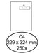 Hermes - Envelop hermes akte c4 229x324mm venster 4x11 rechts zelfkl 250st