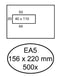 Hermes - Envelop hermes ea5 156x220mm venster 4x11links zelfkl 500st