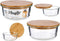 Hermetische Lunchtrommel Bamboe Transparant (15 x 6,5 x 15 cm)