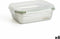 Hermetische Lunchtrommel Bidasoa Theo 19,5 x 14,5 x 8 cm 850 ml Zilverkleurig Metaal (6 Stuks)