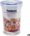Hermetische Lunchtrommel Cilinder Transparant Plastic 1,2 L 13 x 17 x 13 cm (18 Stuks)