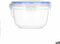 Hermetische Lunchtrommel Cilinder Transparant Polypropyleen 1,2 L 15,5 x 10,5 x 15,5 cm (12 Stuks)