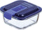Hermetische Lunchtrommel Luminarc Easy Box Blauw Glas (380 ml) (6 Stuks)