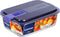 Hermetische Lunchtrommel Luminarc Easy Box Blauw Glas (6 Stuks) (1,22 L)