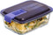 Hermetische Lunchtrommel Luminarc Easy Box Blauw Glas (6 Stuks) (820 ml)
