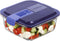 Hermetische Lunchtrommel Luminarc Easy Box Blauw Glas (760 ml) (6 Stuks)
