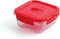 Hermetische Lunchtrommel Luminarc Pure Box 760 ml Rood Glas (6 Stuks)